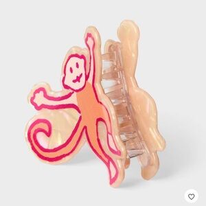 Monkey Claw Clip Orange - Roller Rabbit x Target NWT